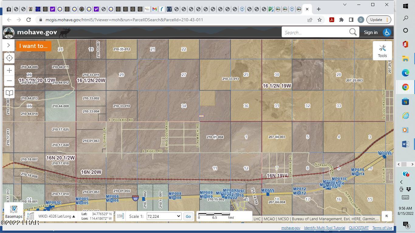 Lot 11 North Of Polaris Road Topock, AZ 86436 - Photo 10 of 11 Expanded GIS View of Lot Parcel