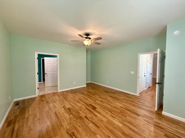 a view of an empty room and window