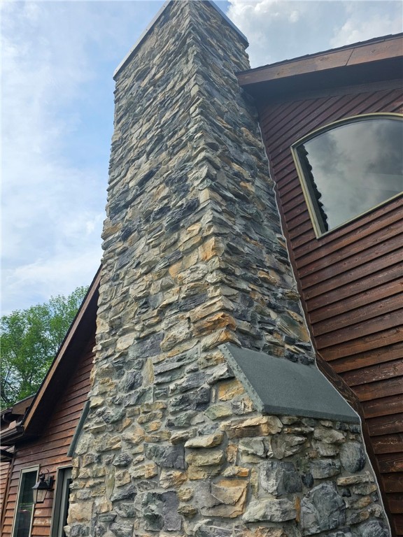 156 Bowen Road Middlefield, NY 13326 - Photo 16 of 45 stone chimney