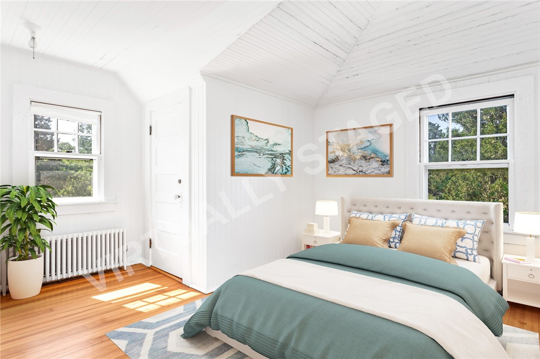 6 Chapel Lane Westerly, RI 02891 - Photo 21 of 46 AI virtual staging. One of four bedrooms in main house