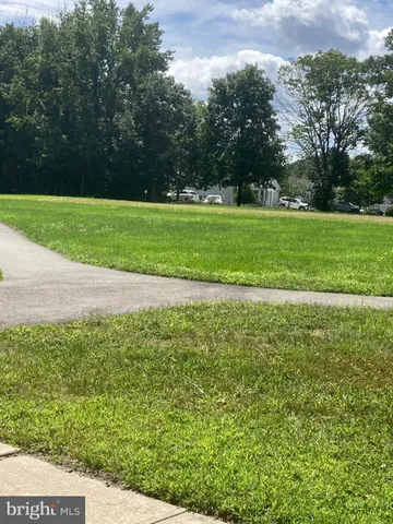 a front view of a house with a yard and green space