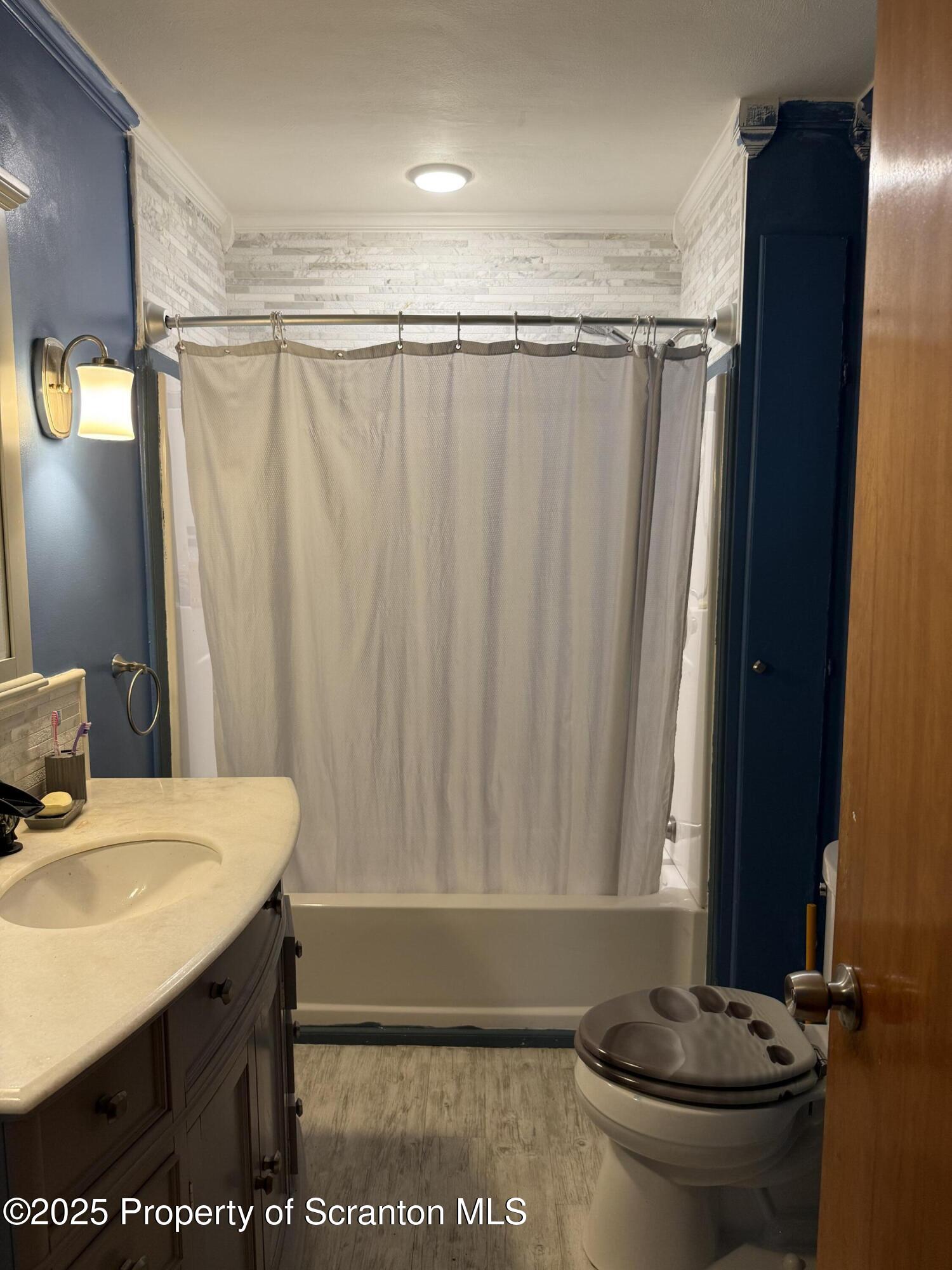 95 Farview Street Carbondale, PA 18407 - Photo 6 of 12 a bathroom with a sink a toilet and a mirror