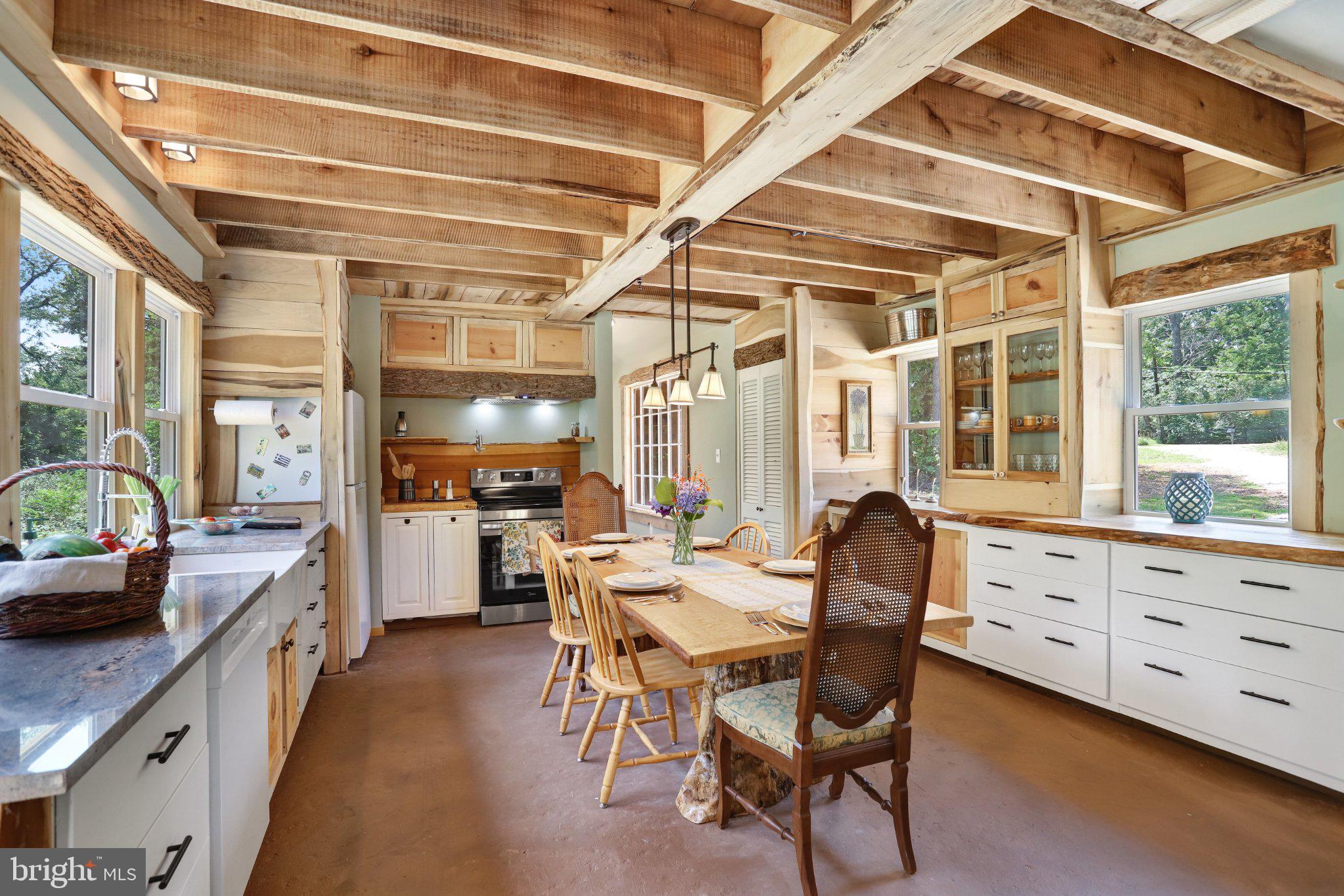 14915 Mount Nebo Road Poolesville, MD 20837 - Photo 7 of 38 Charming rustic kitchen with natural light.