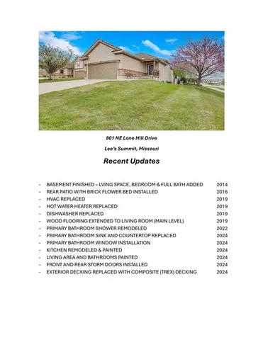 $365,000 | 801 Northeast Lone Hill Drive, Lee's Summit, MO 64064