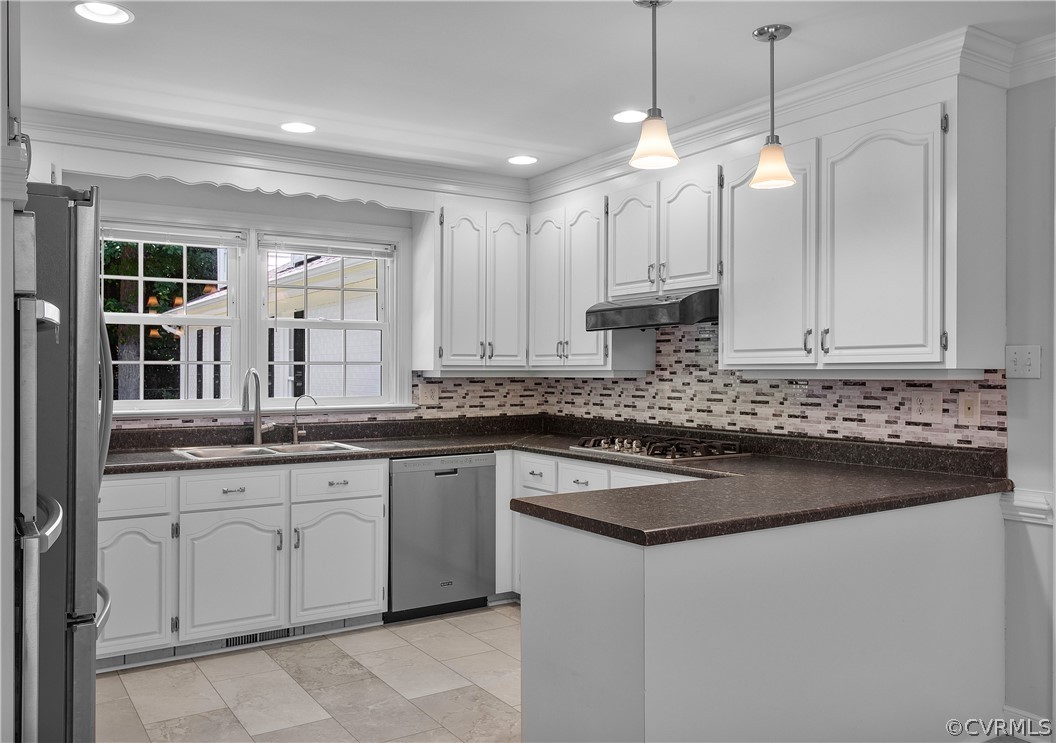 1503 Black Heath Road Midlothian, VA 23113 - Photo 14 of 50 a kitchen with granite countertop a sink and white cabinets
