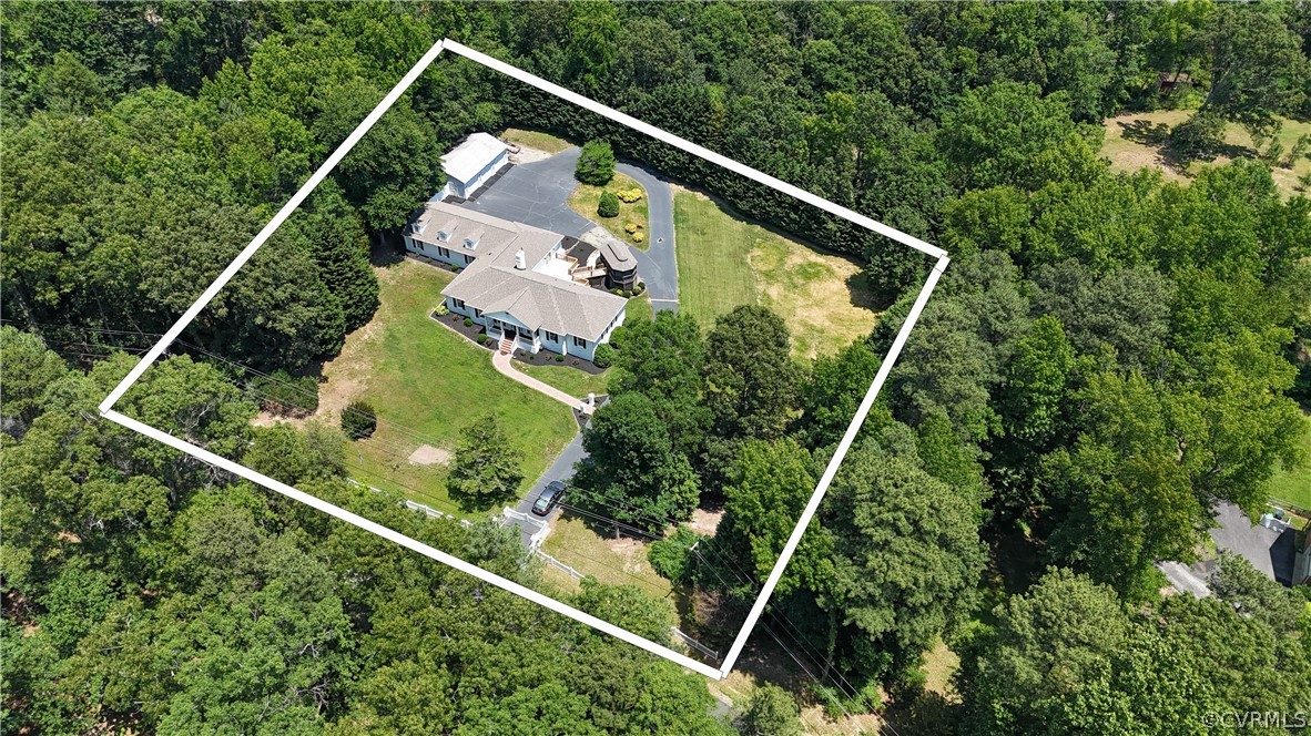 1503 Black Heath Road Midlothian, VA 23113 - Photo 3 of 50 a aerial view of a house with a garden