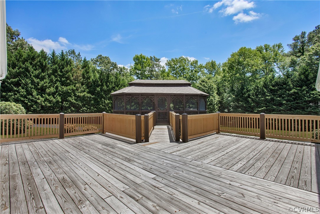 1503 Black Heath Road Midlothian, VA 23113 - Photo 34 of 50 a view of balcony with wooden floor and fence