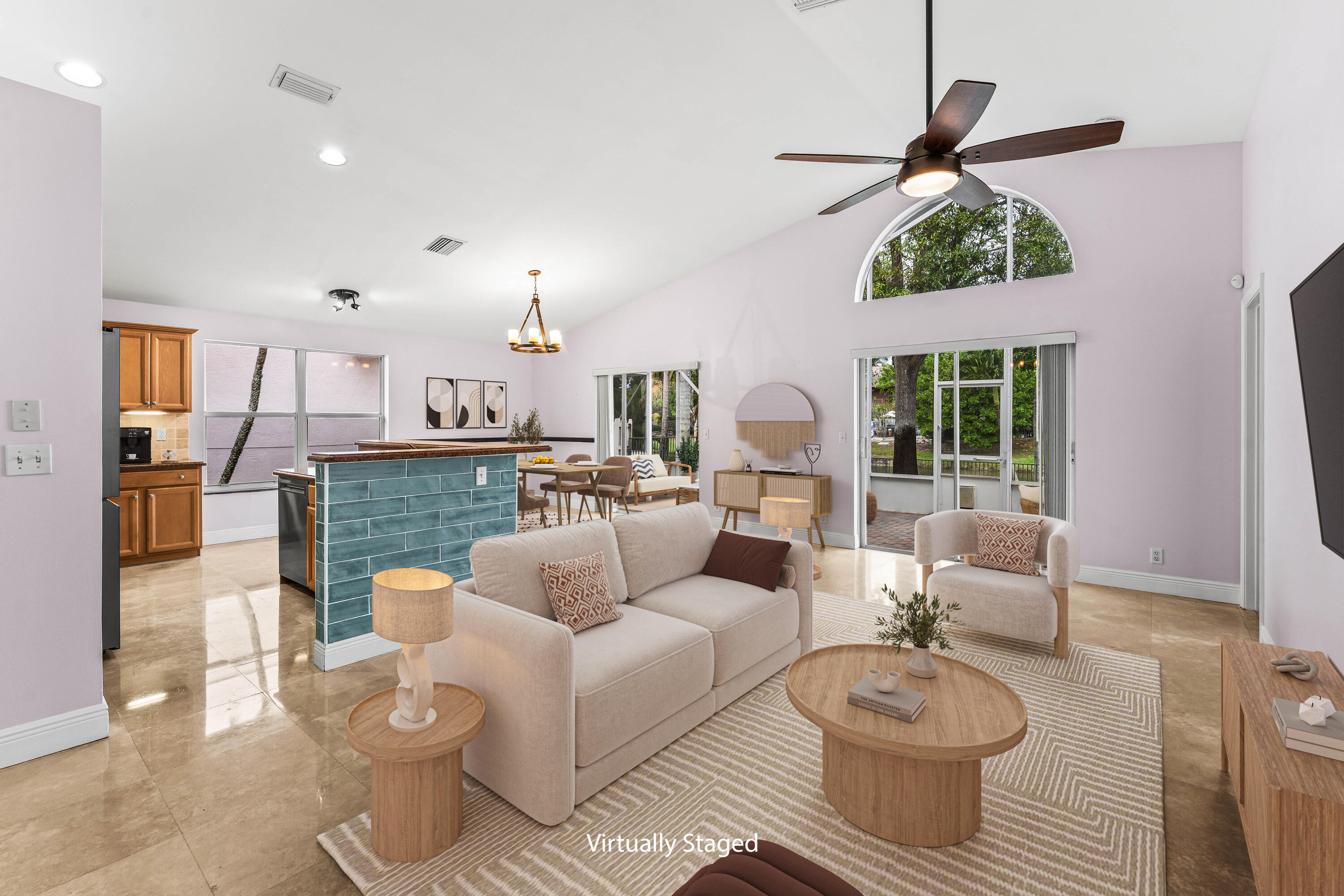 12119 Sunset Point Circle Wellington, FL 33414 - Photo 6 of 20 Virtually Staged Living Room