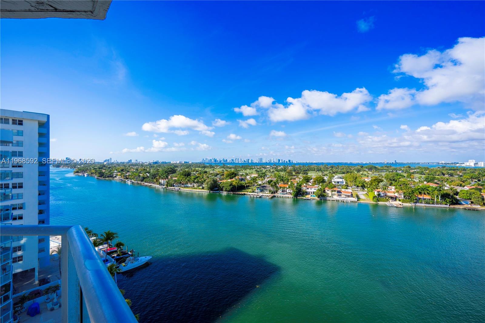 5900 Collins Avenue, Unit 1401 Miami Beach, FL 33140 - Photo 16 of 51 a view of a lake in middle of the city