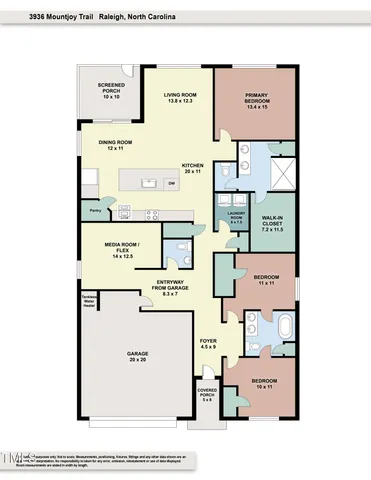 $455,000 | 3936 Mountjoy Trail, Raleigh, NC 27616