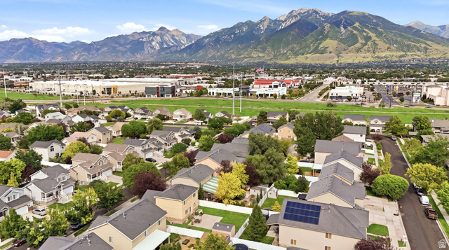 297 West Bricker Road Draper, UT 84020 - Photo 40 of 44 Aerial perspective showcasing a residential area with varied housing styles and mature landscaping