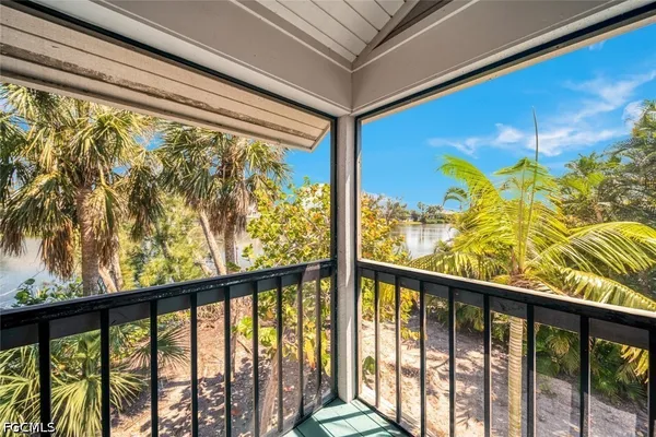 a view of a balcony
