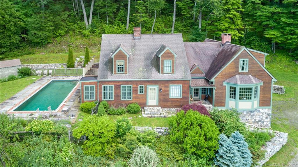 368 Cornwall Bridge Road Sharon, CT 06069 - Photo 1 of 1 View from above the house and pool