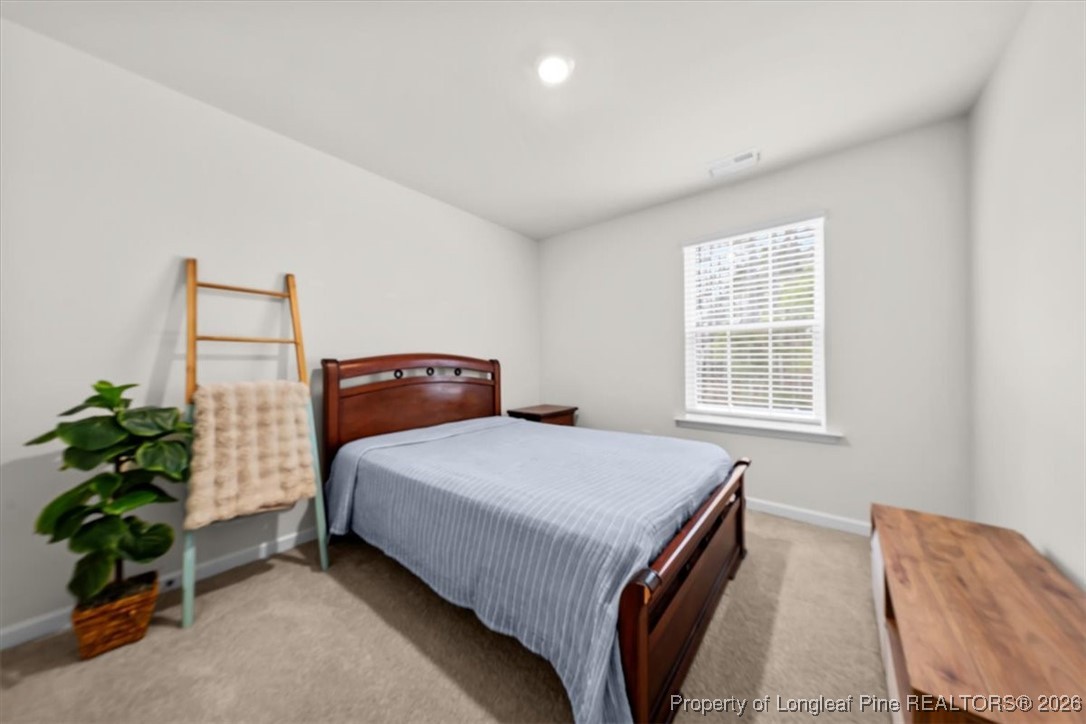917 Ocean Court Carthage, NC 28327 - Photo 19 of 32 a bedroom with a bed and a potted plant