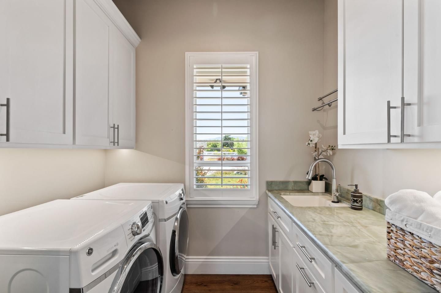 7251 Diablo Hills Road Tres Pinos, CA 95075 - Photo 24 of 60 a utility room with dryer and washer