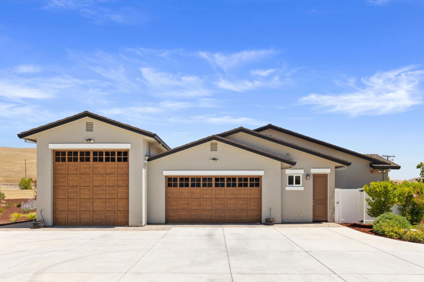 7251 Diablo Hills Road Tres Pinos, CA 95075 - Photo 30 of 60 a front view of a house with a garage