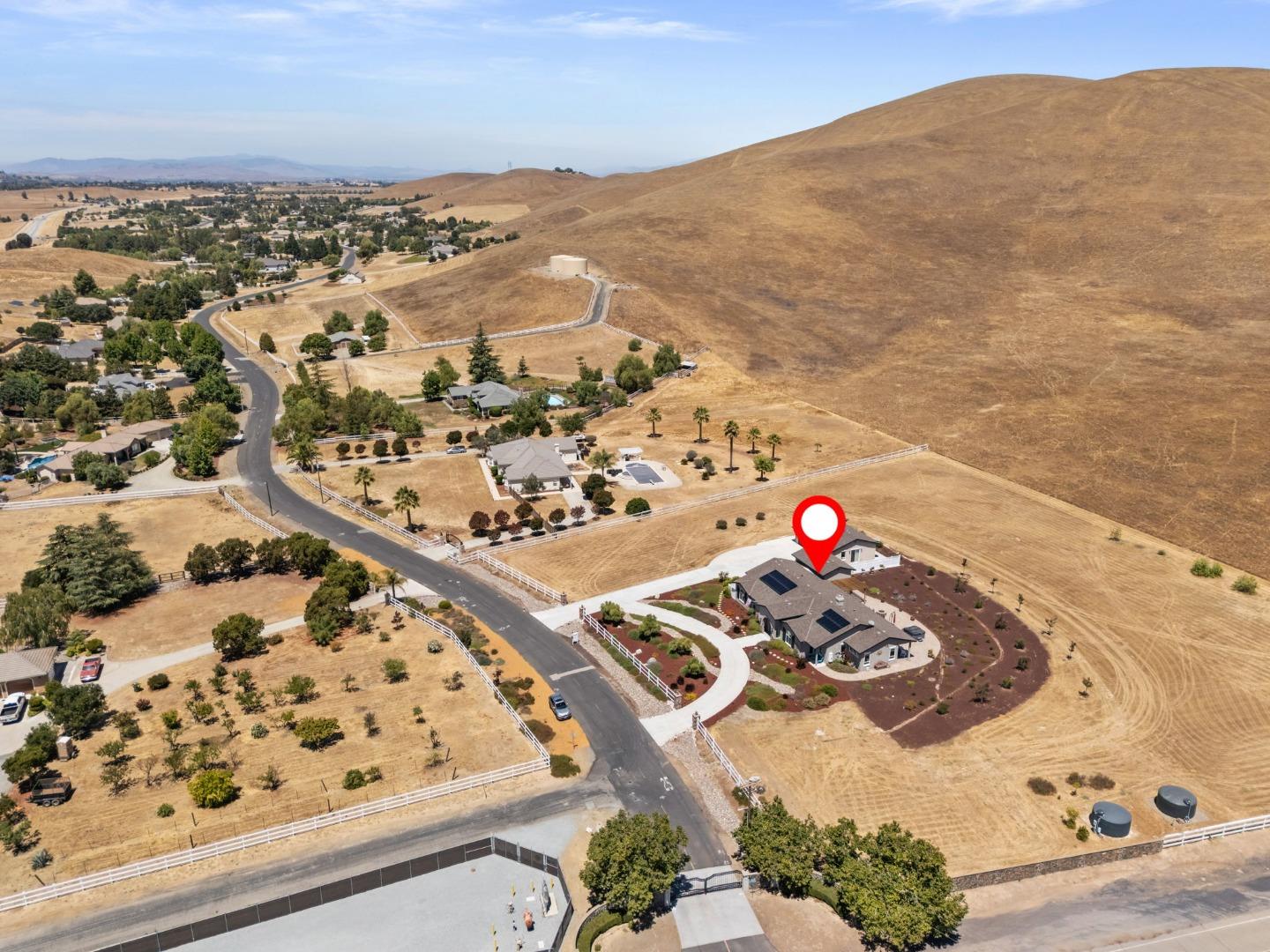 7251 Diablo Hills Road Tres Pinos, CA 95075 - Photo 47 of 60 an aerial view of residential houses with outdoor space
