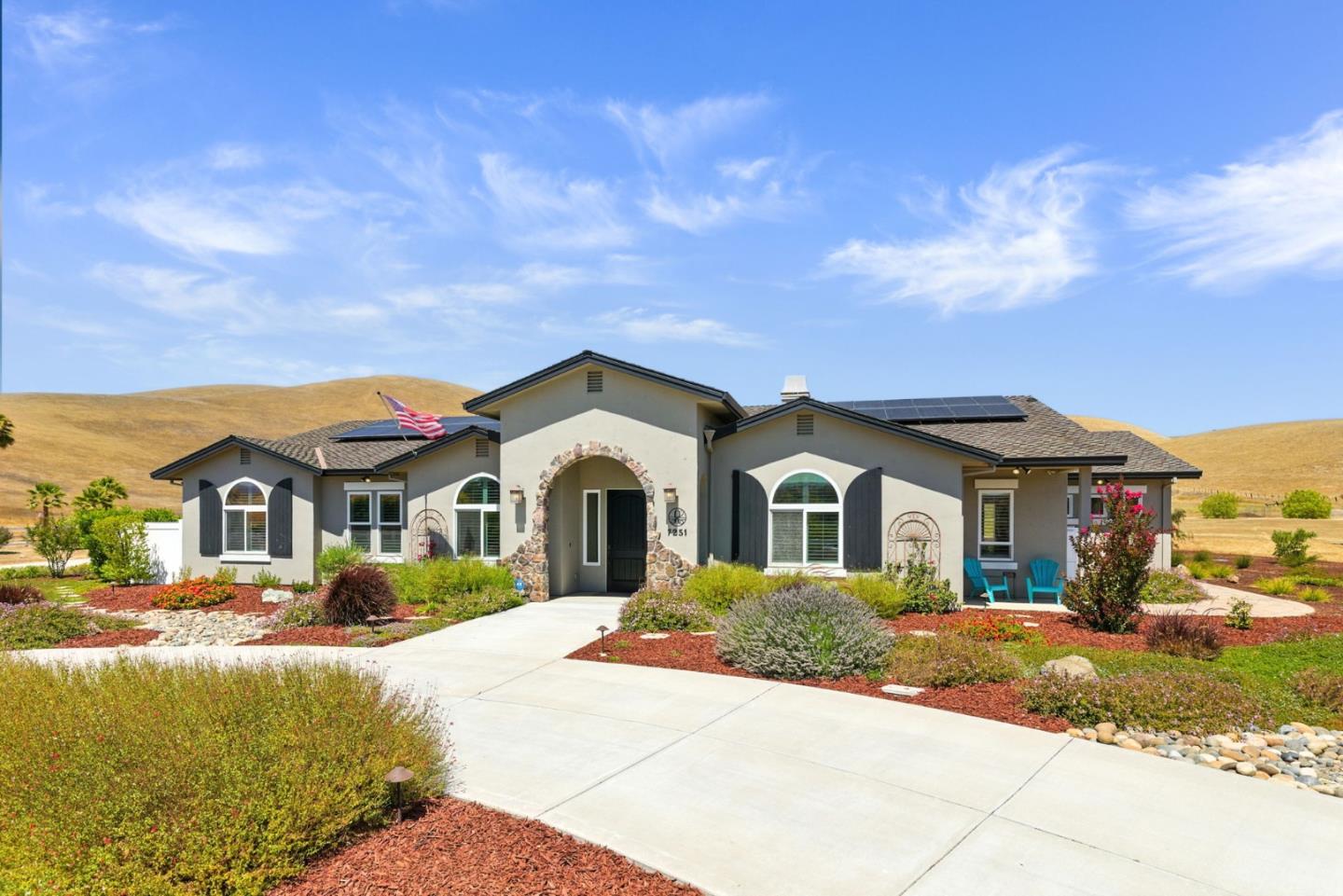 7251 Diablo Hills Road Tres Pinos, CA 95075 - Photo 59 of 60 a front view of a house with a yard
