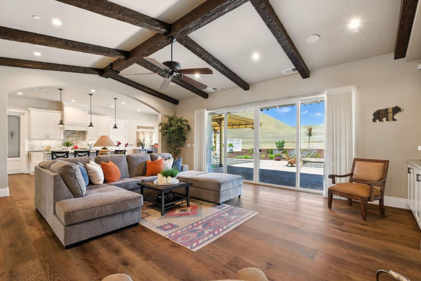 7251 Diablo Hills Road Tres Pinos, CA 95075 - Photo 8 of 60 a living room with furniture and wooden floor