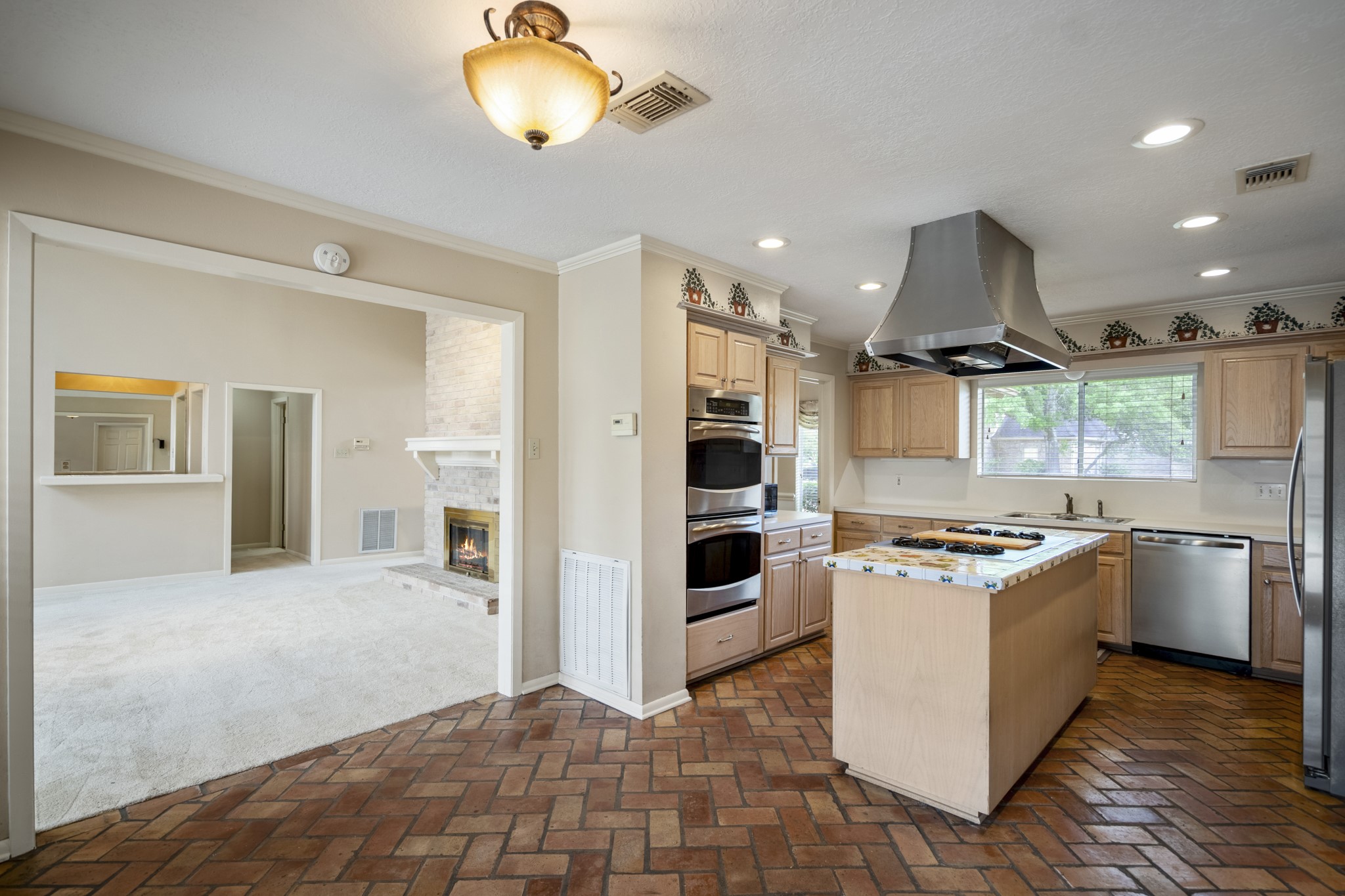 16606 Brendon Court Spring, TX 77379 - Photo 20 of 43 There is a nice flow from the kitchen to the family living area.