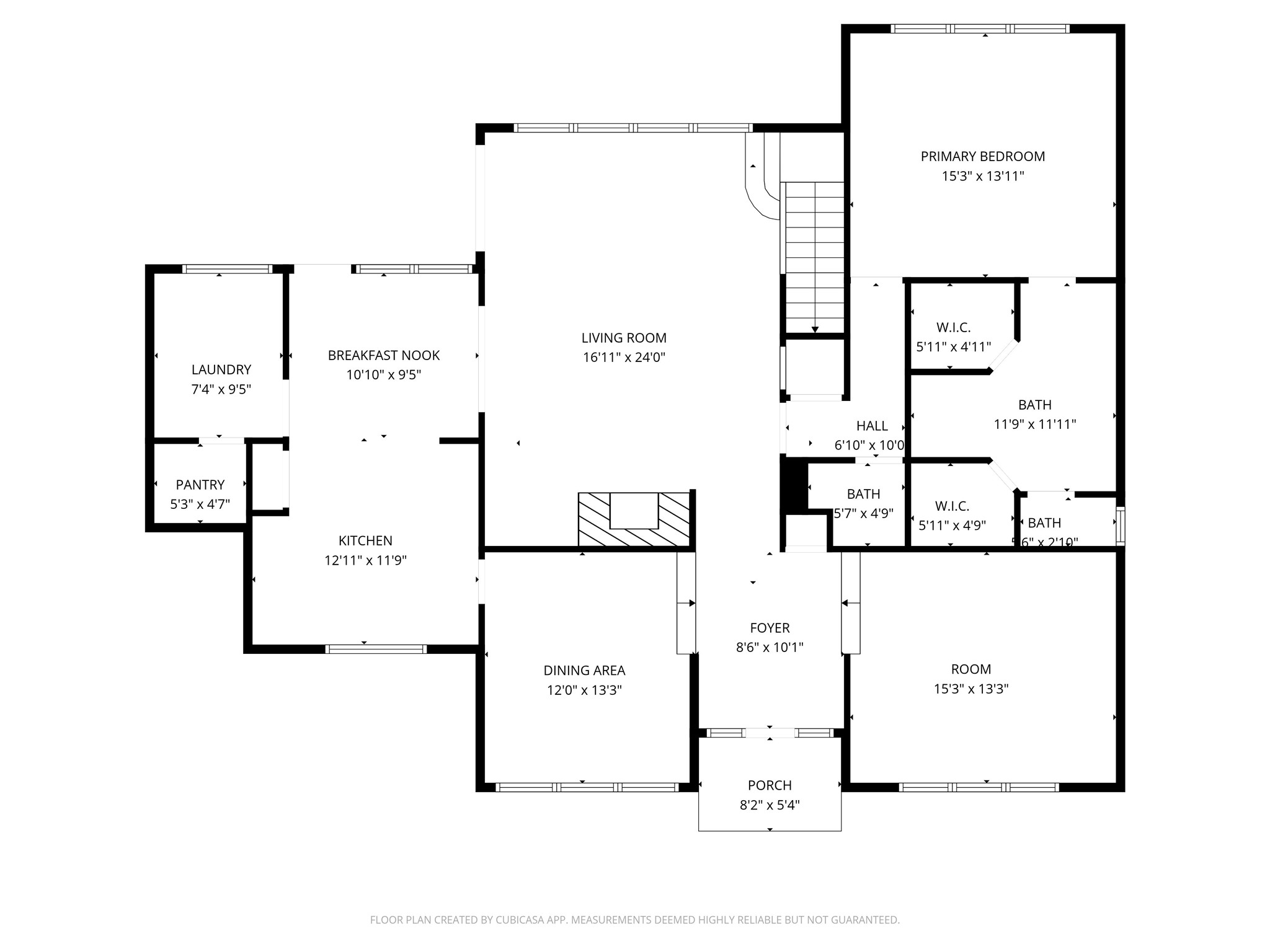 16606 Brendon Court Spring, TX 77379 - Photo 43 of 43 The floorplan for the first floor of the home.