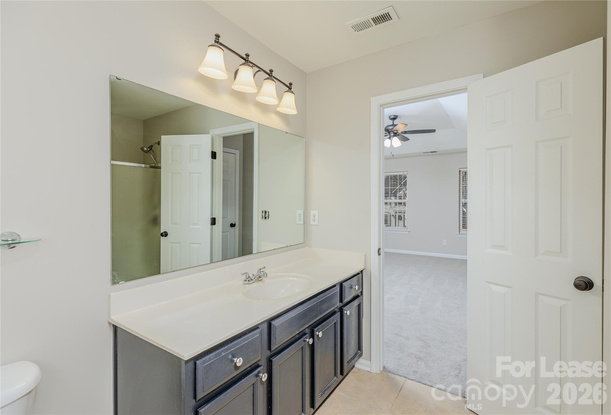 9724 Steele Meadow Road Charlotte, NC 28273 - Photo 28 of 38 a bathroom with a sink a toilet and shower