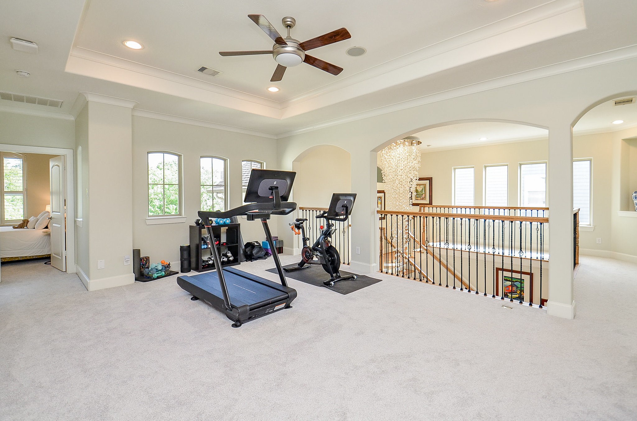 4625 Maple Street Bellaire, TX 77401 - Photo 28 of 47 a view of a room with gym equipment