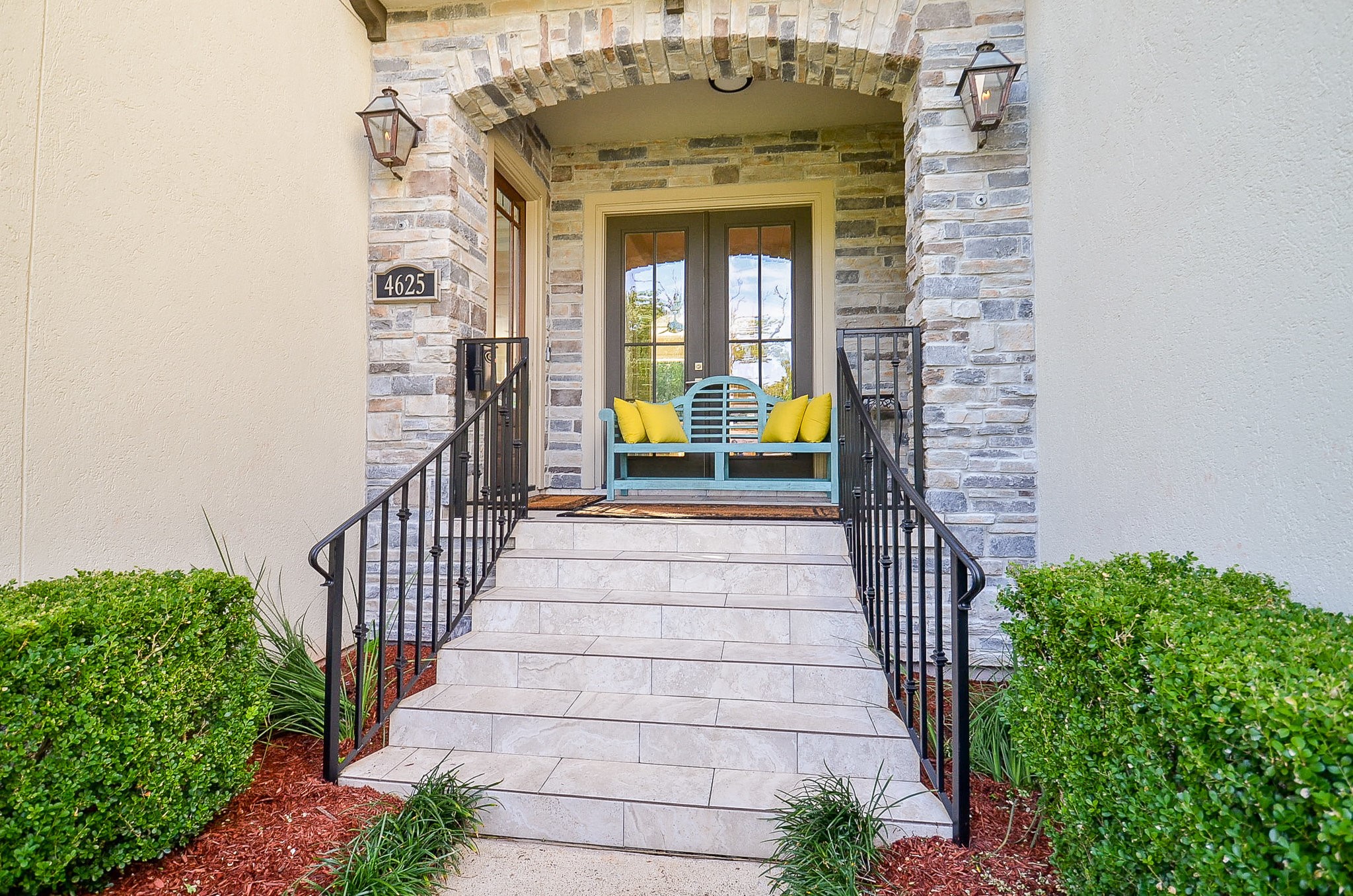 4625 Maple Street Bellaire, TX 77401 - Photo 5 of 47 a view of a pathway with a house on both side