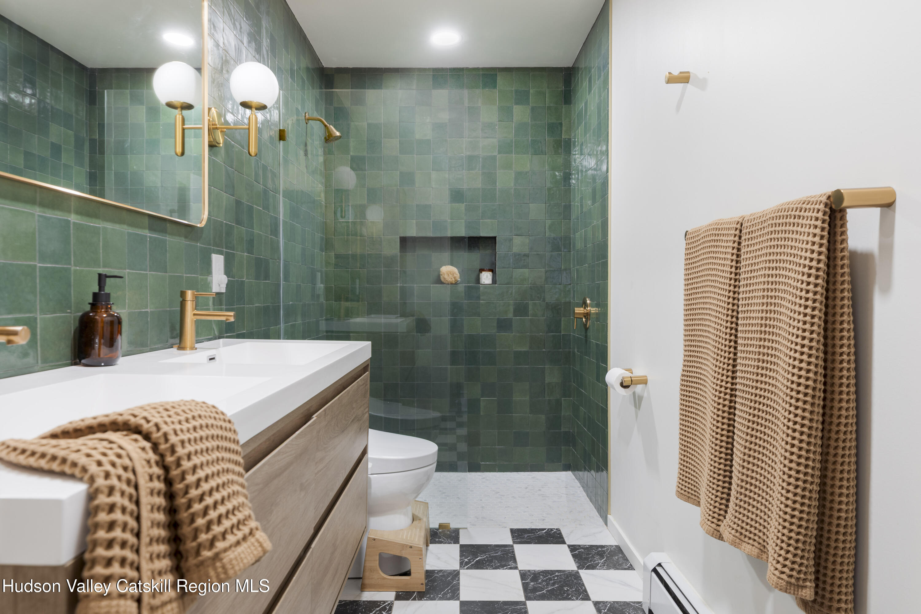 26 Krom Road Olivebridge, NY 12461 - Photo 5 of 24 a bathroom with a sink a toilet and shower