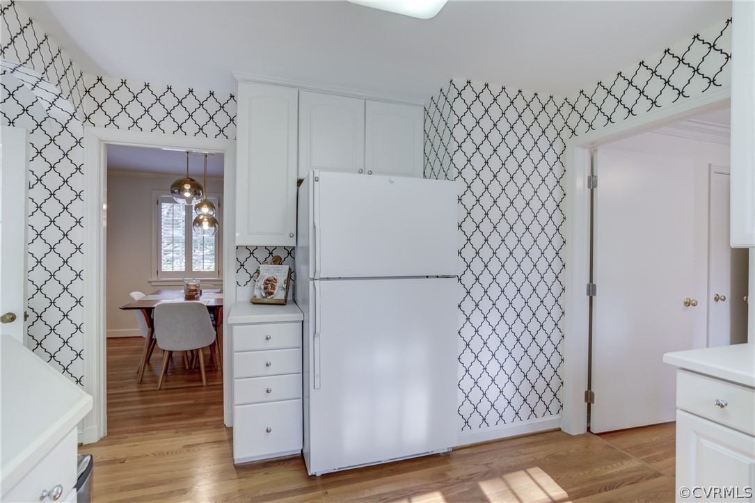 8505 Julian Road Henrico, VA 23229 - Photo 18 of 44 a kitchen with a refrigerator and a stove top oven
