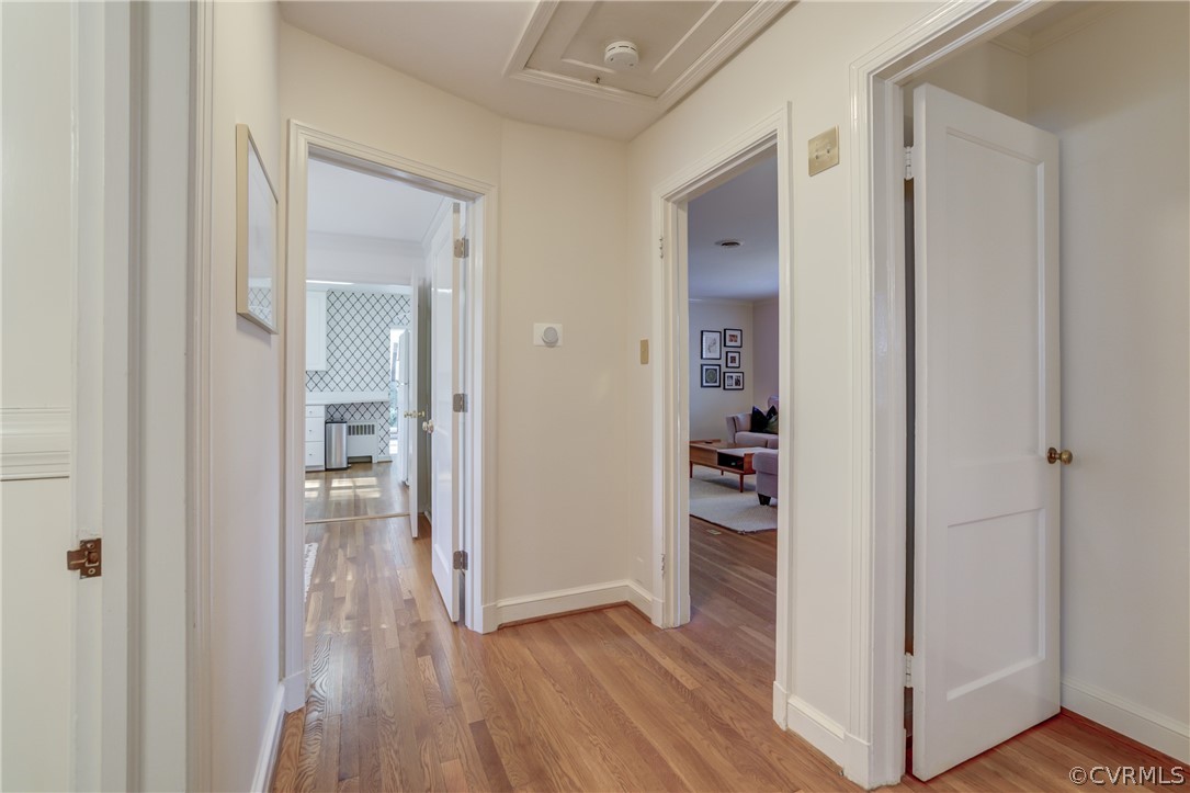 8505 Julian Road Henrico, VA 23229 - Photo 20 of 44 a view of a hallway with wooden floor and closet