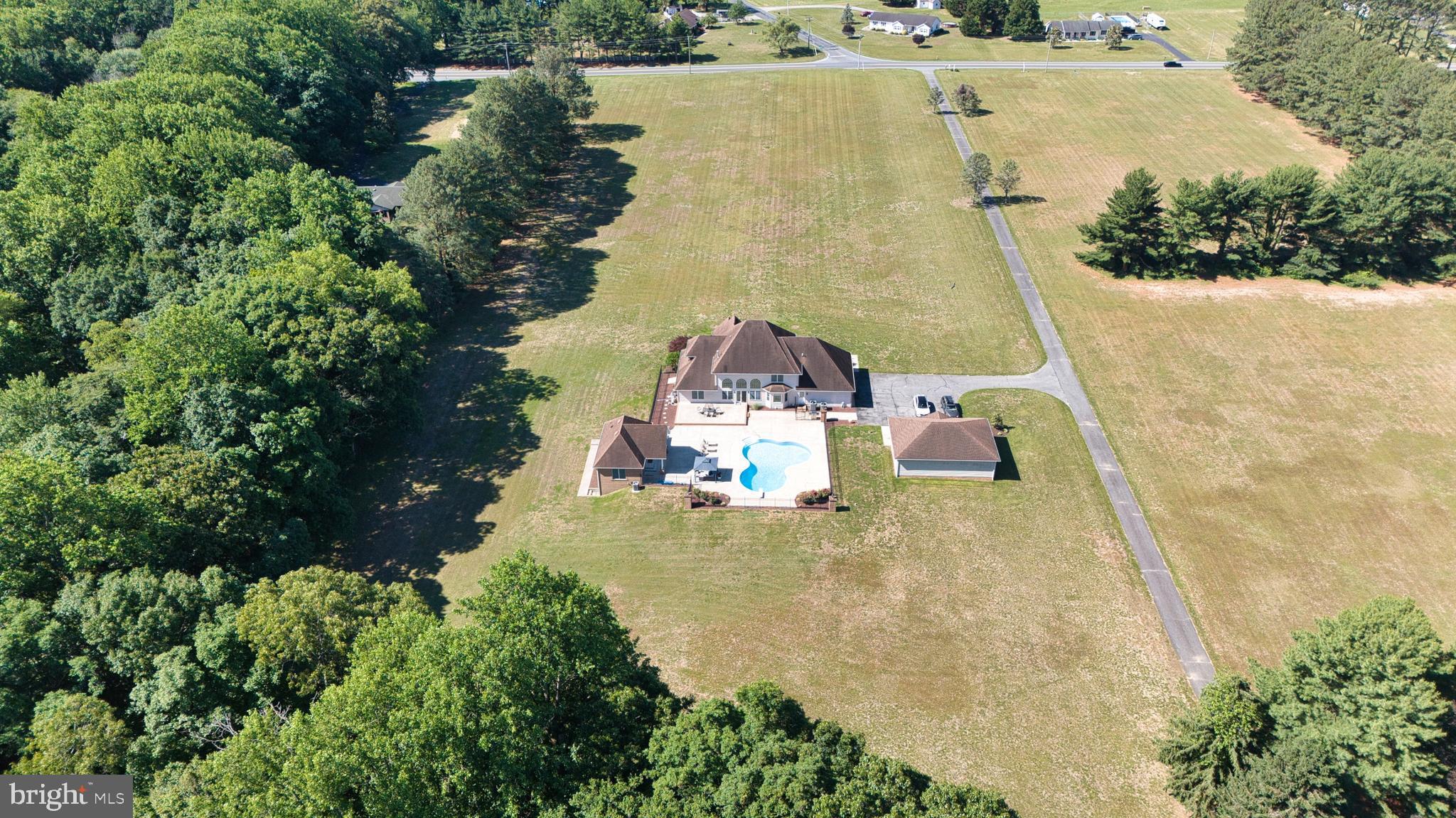 3298 Canterbury Road Milford, DE 19963 - Photo 71 of 74 High Aerial - Back of House and Acreage
