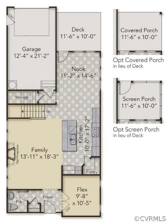 5657 Rohan Place Moseley, VA 23120 - Photo 31 of 45 Rendering of First Floor and structural options av