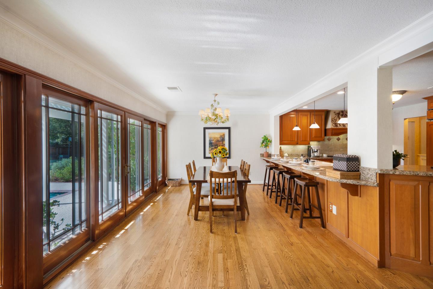 9230 Braquet Lane Gilroy, CA 95020 - Photo 14 of 49 a view of a dining room with furniture window and wooden floor