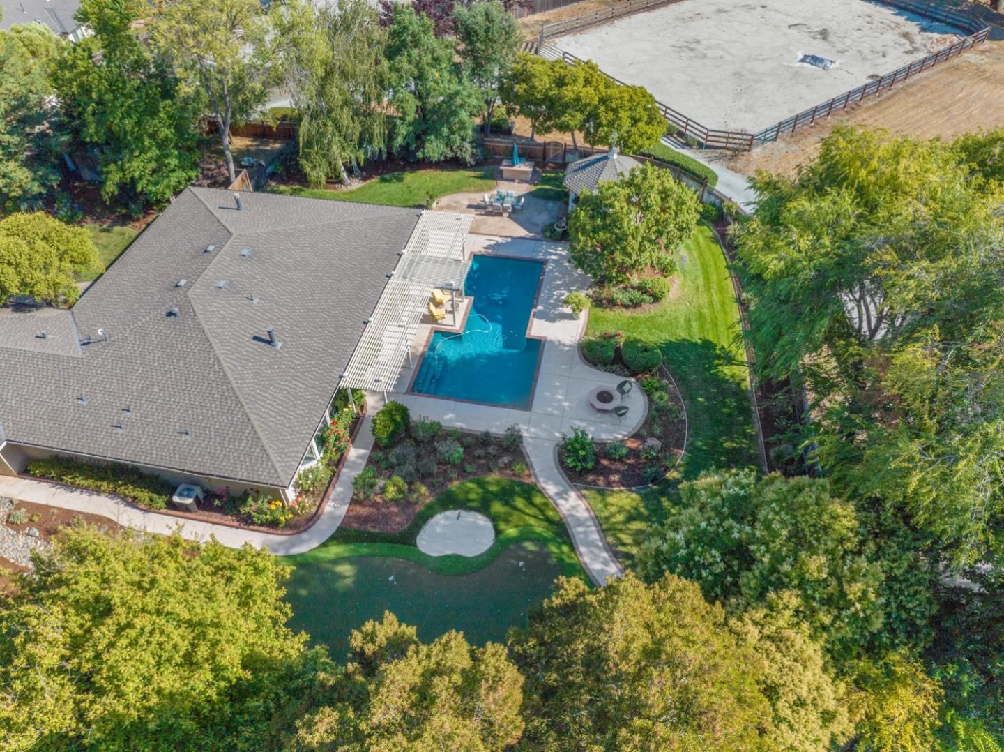 9230 Braquet Lane Gilroy, CA 95020 - Photo 4 of 49 an aerial view of a house with a yard