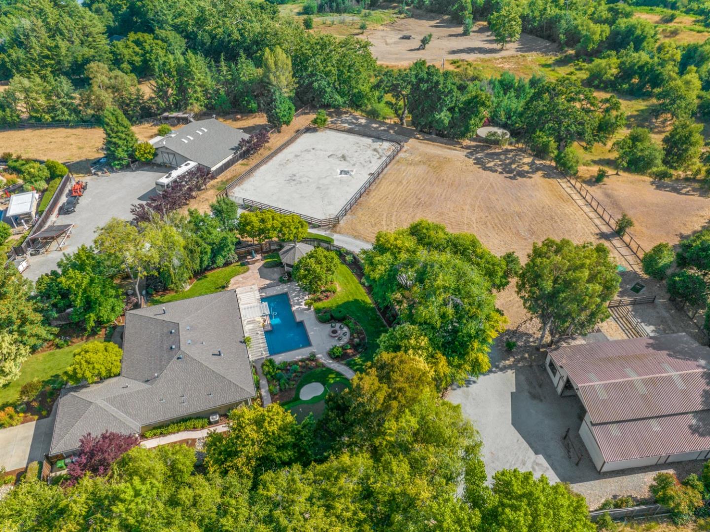9230 Braquet Lane Gilroy, CA 95020 - Photo 44 of 49 an aerial view of a house with a garden