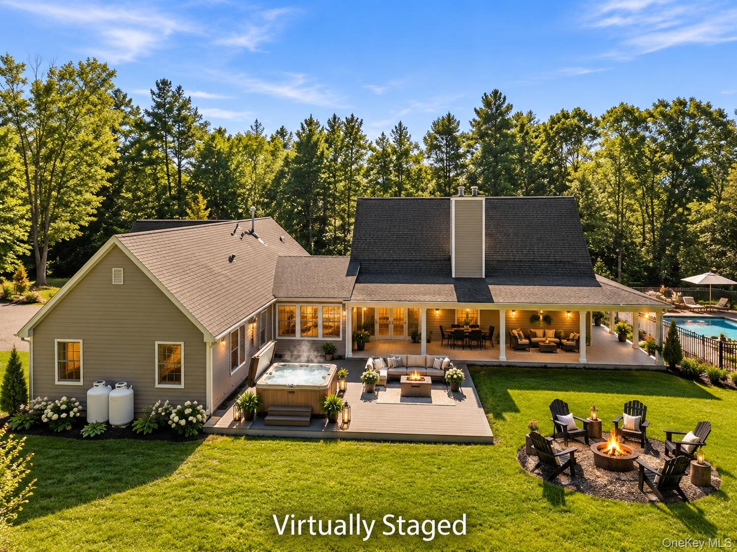 705 Swamp Pond Road Narrowsburg, NY 12764 - Photo 39 of 49 Virtual entertaining back yard