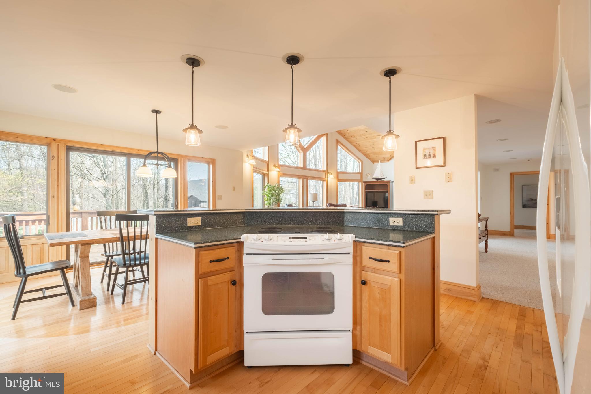 128 Bridgeview Lane Swanton, MD 21561 - Photo 12 of 70 a view of a kitchen from a dining room