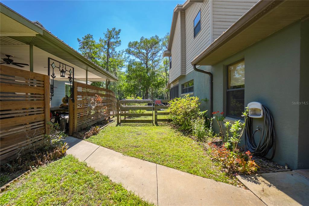 28330 Peterson Camp Road Brooksville, FL 34601 - Photo 6 of 60 a view of a backyard with potted plants