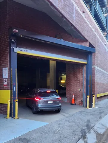 a car parked in front of a building