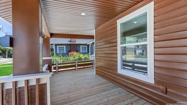 a view of outdoor space and deck