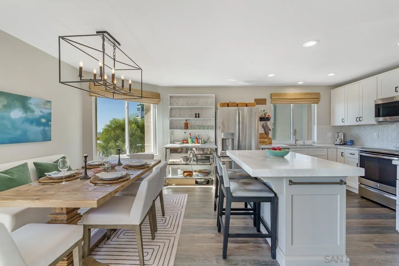 5366 La Jolla Boulevard, Unit 101C La Jolla, CA 92037 - Photo 12 of 41 a view of a dining room with furniture window and outside view