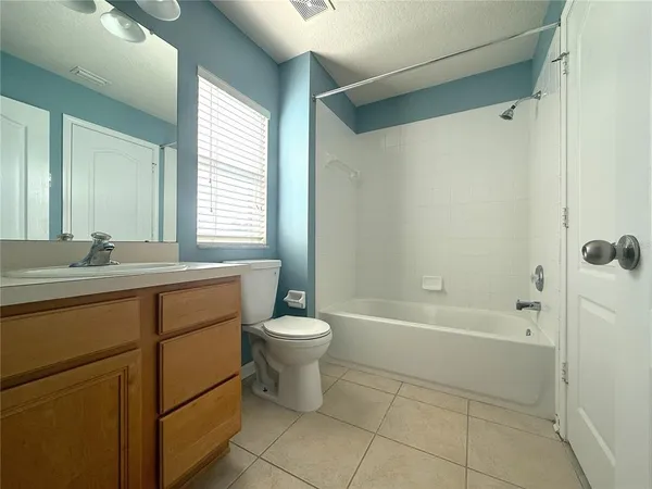 a bathroom with a bathtub toilet sink and mirror