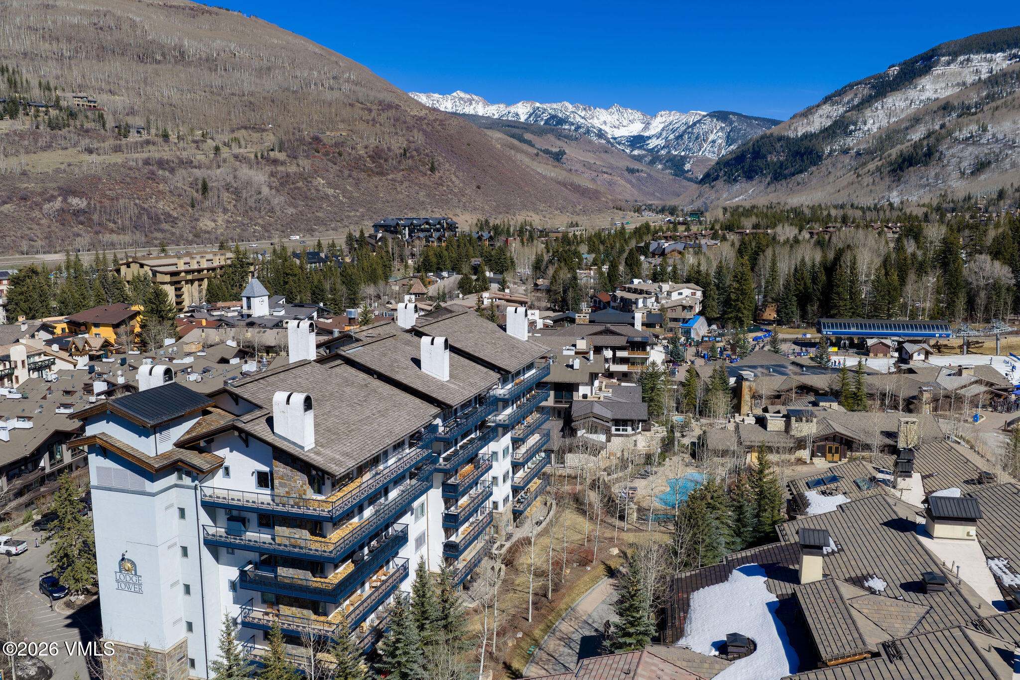200 Vail Road, Unit 799 Vail, CO 81657 - Photo 29 of 32 2603_lodge_tower_799_aerial_d