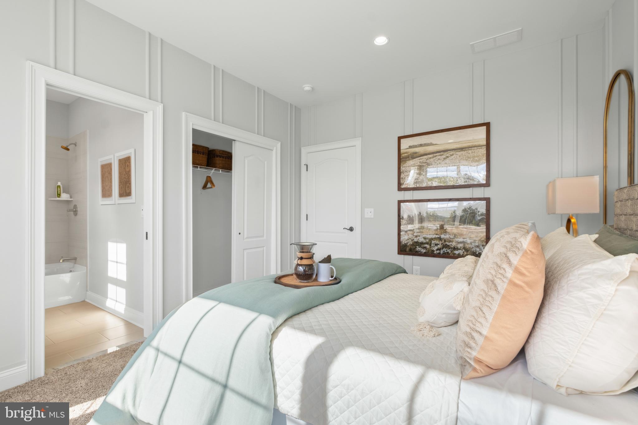 0 Messina Loop Loop Mullica Hill, NJ 08062 - Photo 10 of 35 a bedroom with a bed and a painting