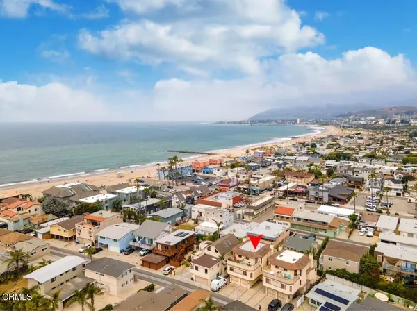 an aerial view of a city