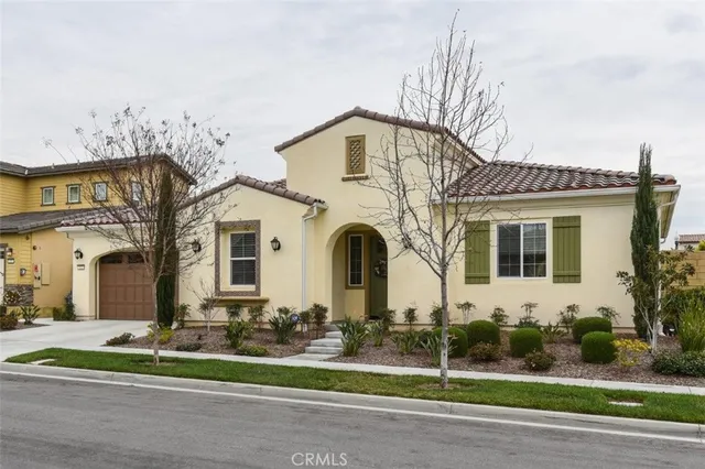 a front view of a house