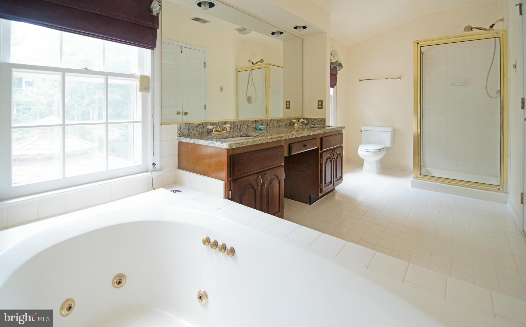 4 Midsummer Court Gaithersburg, MD 20878 - Photo 5 of 24 a spacious bathroom with a tub sink and mirror