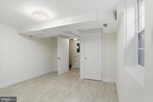 a view of an empty room