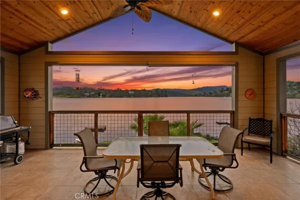 a view of two chairs in the room
